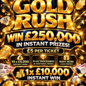 ✨ LUXURIA GOLD RUSH ✨ 💰 £250,000 INSTANT PRIZES 💰+ £5,000 MAIN END PRIZE!