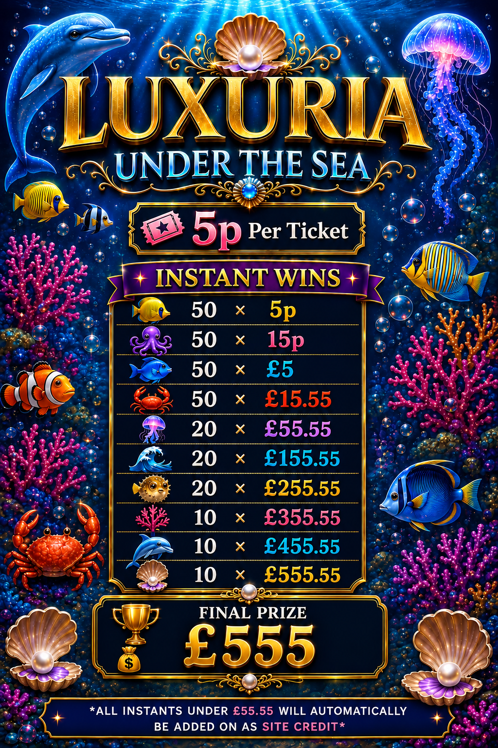 β¨ LUXURIA UNDER THE SEA π§πΎββοΈπ πͺΌπͺΈπ¬ππ‘π¦ππ
