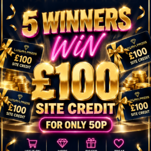 🎰 WIN £100 SITE CREDIT TO SPEND ON LUXURIA! 💳  🌟 5 WINNERS! 🌟
